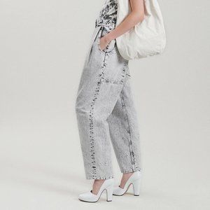Rachel Comey Killian Pant Size 4 in Cement Acid Wash Japanese Denim NEW